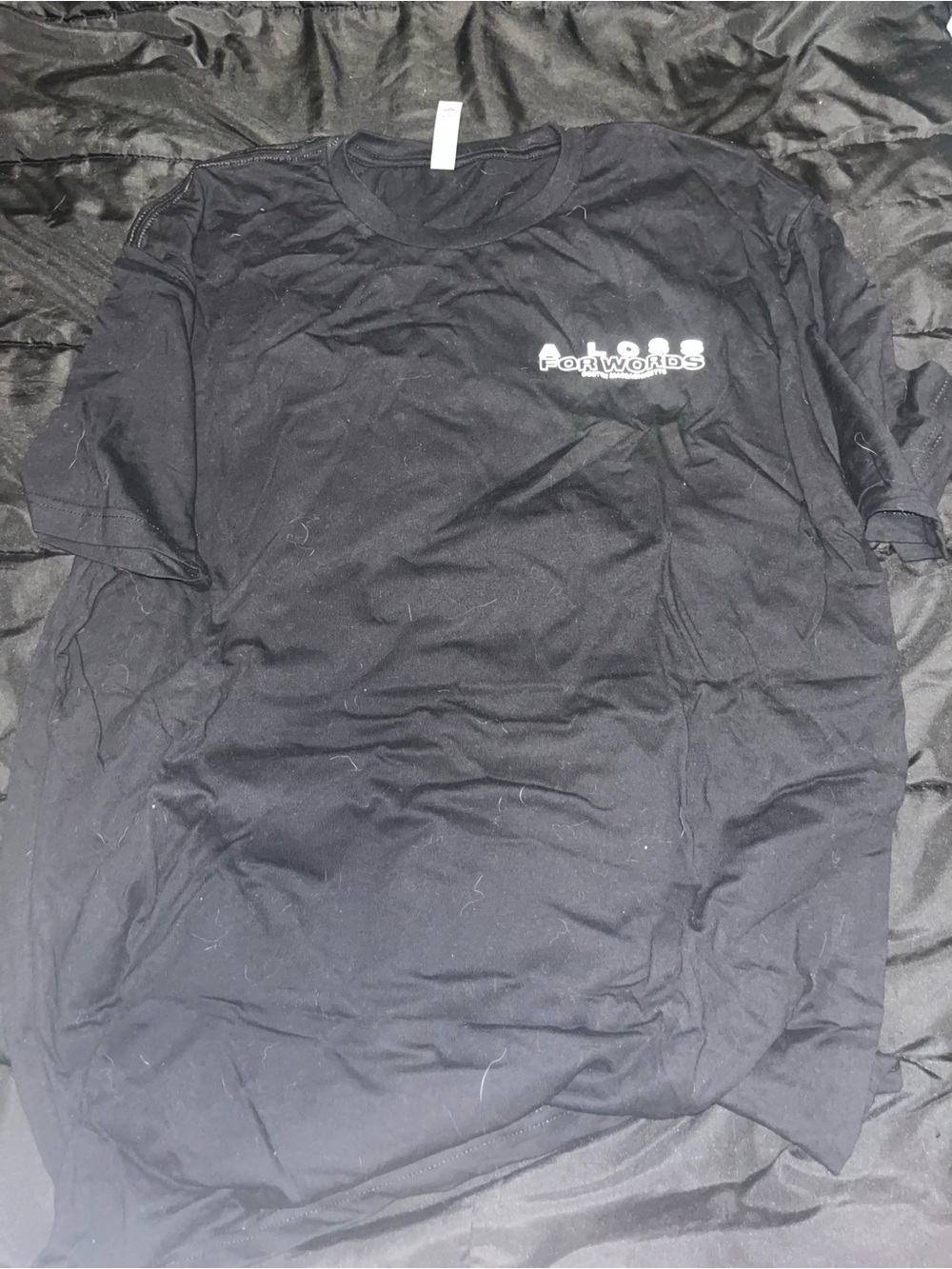 A loss for words Boston Massachusetts Black Short-Sleeve band T-Shirt size xl